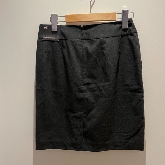 NWT Banana Republic Dark Grey Pencil Skirt 0P - Picture 3 of 4
